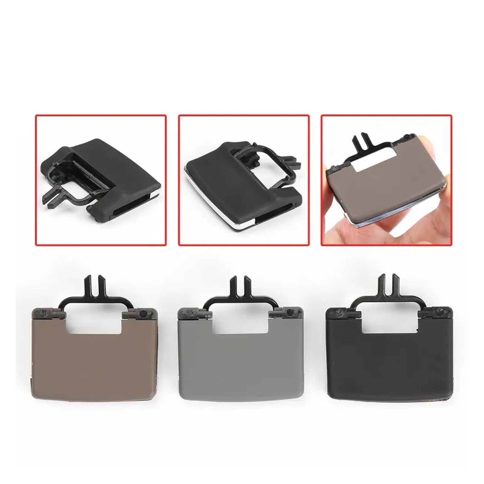 Zestaw naprawczy zaczepu kratki nawiewu klimatyzacji, pasuje do Mercedesa benz, W164 X164 ML GL klips do kratki klimatyzacji(Black 1pc)