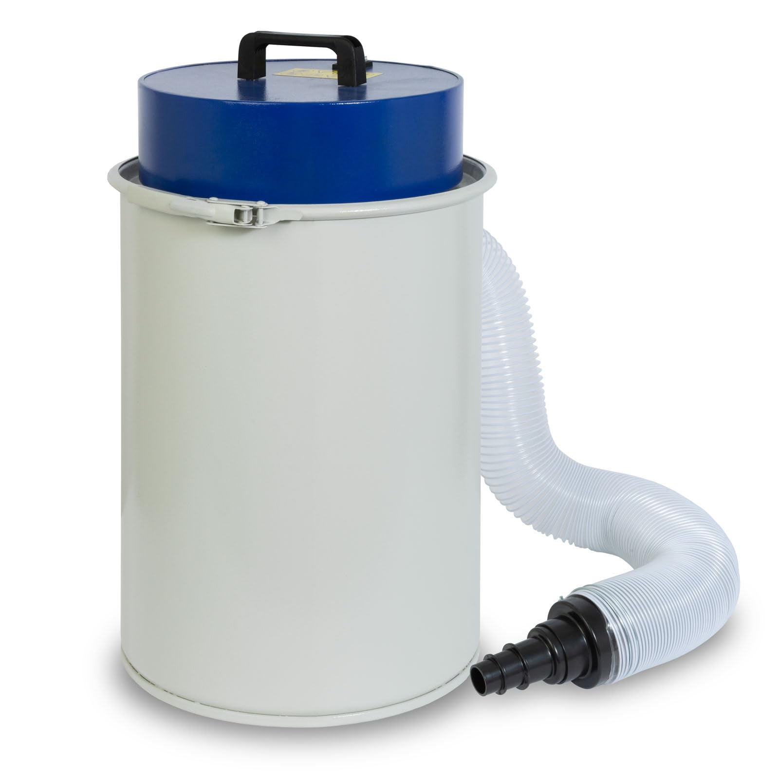 EBERTH Aspirador 1100W, Capacidad 50L, caudal de Aire 180 m³/h, diámetro de la conexión de la Manguera de aspiración 100 mm, Recipiente metálico, para Taller, para Polvo, Polvo de Madera, Profesional