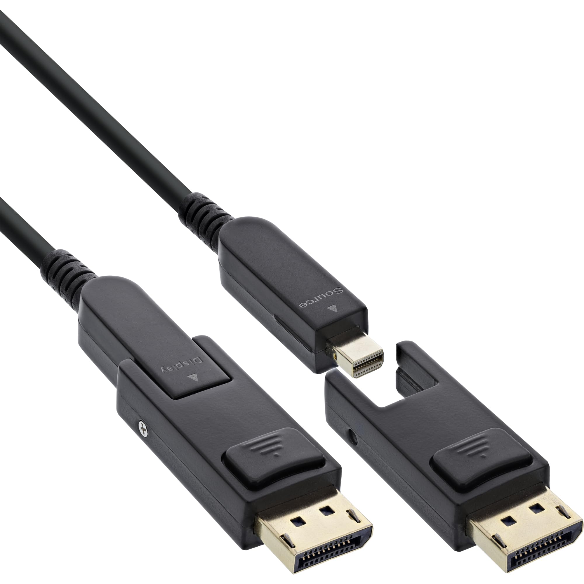 InLine Cavo DisplayPort 1.4 AOC, 8K 4K, 240Hz, connettore rimovibile, lunghezza 20 m, 17220O