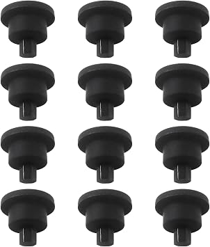 JURENGUDF 12pcs 815689 Grate Rubber Feet Compatible with Wolf CT Gas Cooktop, Replacement Gas Range Burner Grate Pad Range Parts, Gas Cooktop Burner Grate Feet Bumpers, Stove Accessories