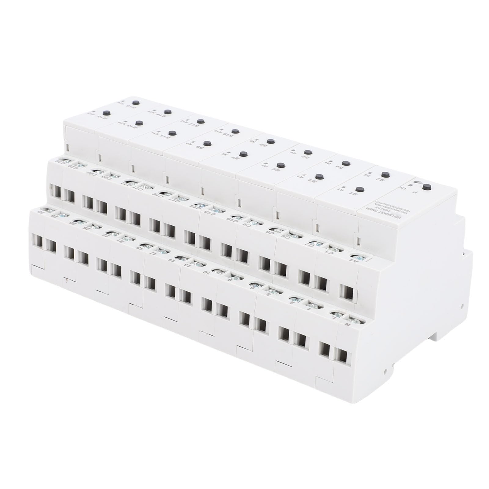 Eujgoov Zeitschaltuhr mit Sprachsteuerung, Intelligenter Timer, 16-Kanal-App-Steuerung mit 30 Backup-Programmen für den Assistenten