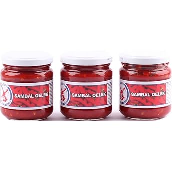 3 x 200 g Sambal Oelek Windmill Chilli Chili Paste Hot Pamai Pai