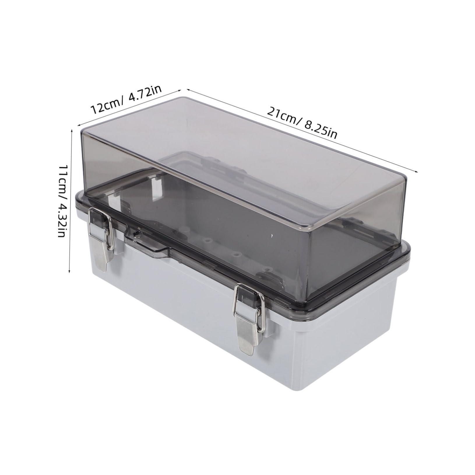 Holibanna Caja de Conexiones para Exterior, Caja Eléctrica de PC Resistente Intemperie, Diseño Transparente, Instalación Fácil para Montaje al Aire Libre