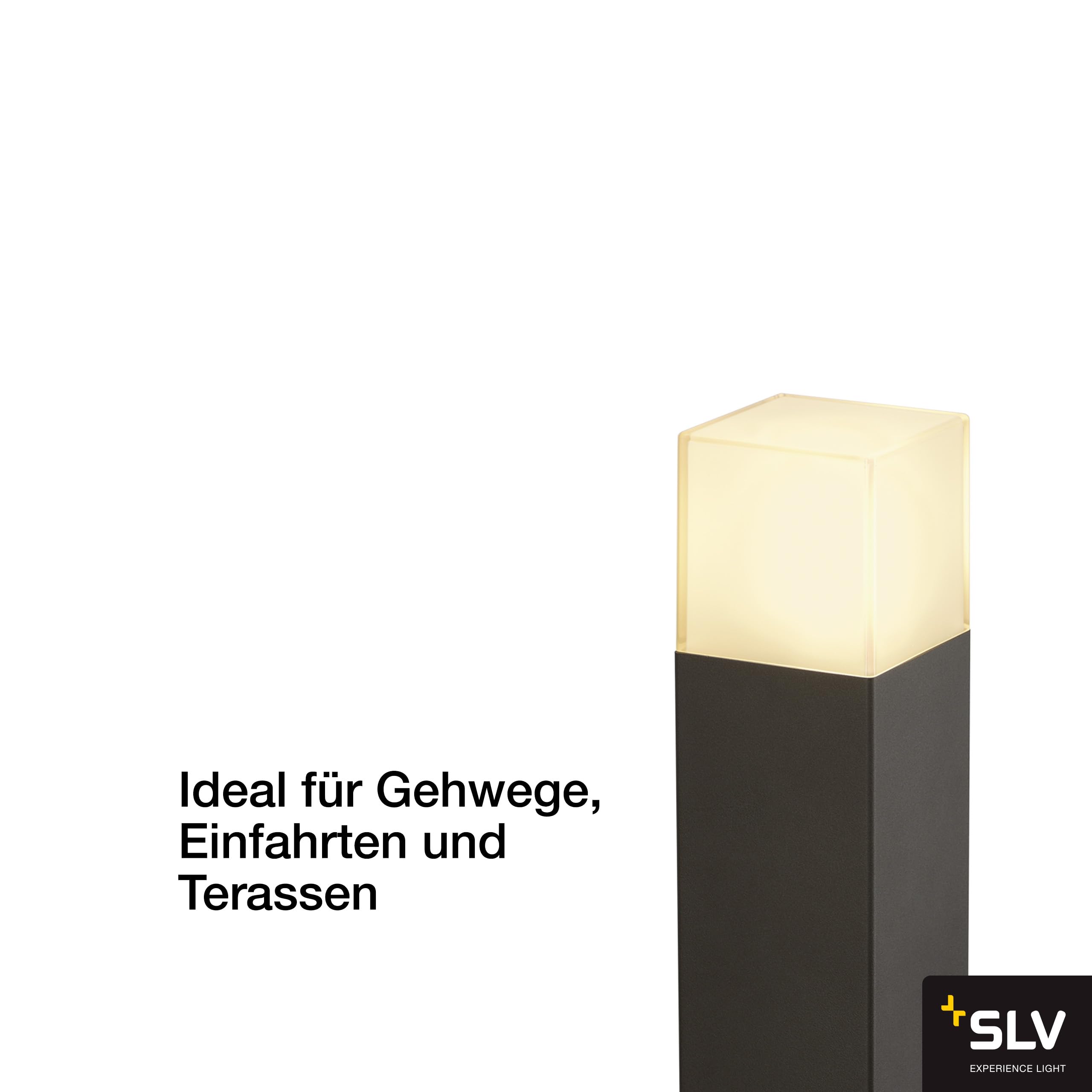 SLV Lampa stojąca GRAFIT 30 SLV/oświetlenie zewnętrzne ścieżek, ścian, wejść, zewnętrzna lampa ogrodowa LED / E27 IP44 11W antracyt