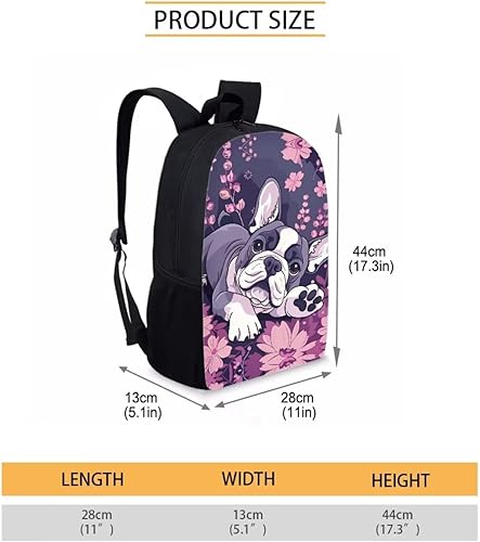 Miniatura 9 de HUGS IDEA Los animales frescos 3D niños escuela libro bolsa niños impresión mochilas, Conjunto de patrón de carlino de bolsillo, Moda