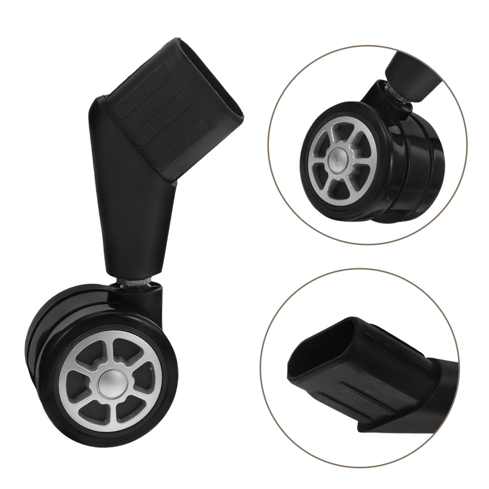 Ruedas Giratorias 4 Piezas de Repuesto, para Silla de Oficina