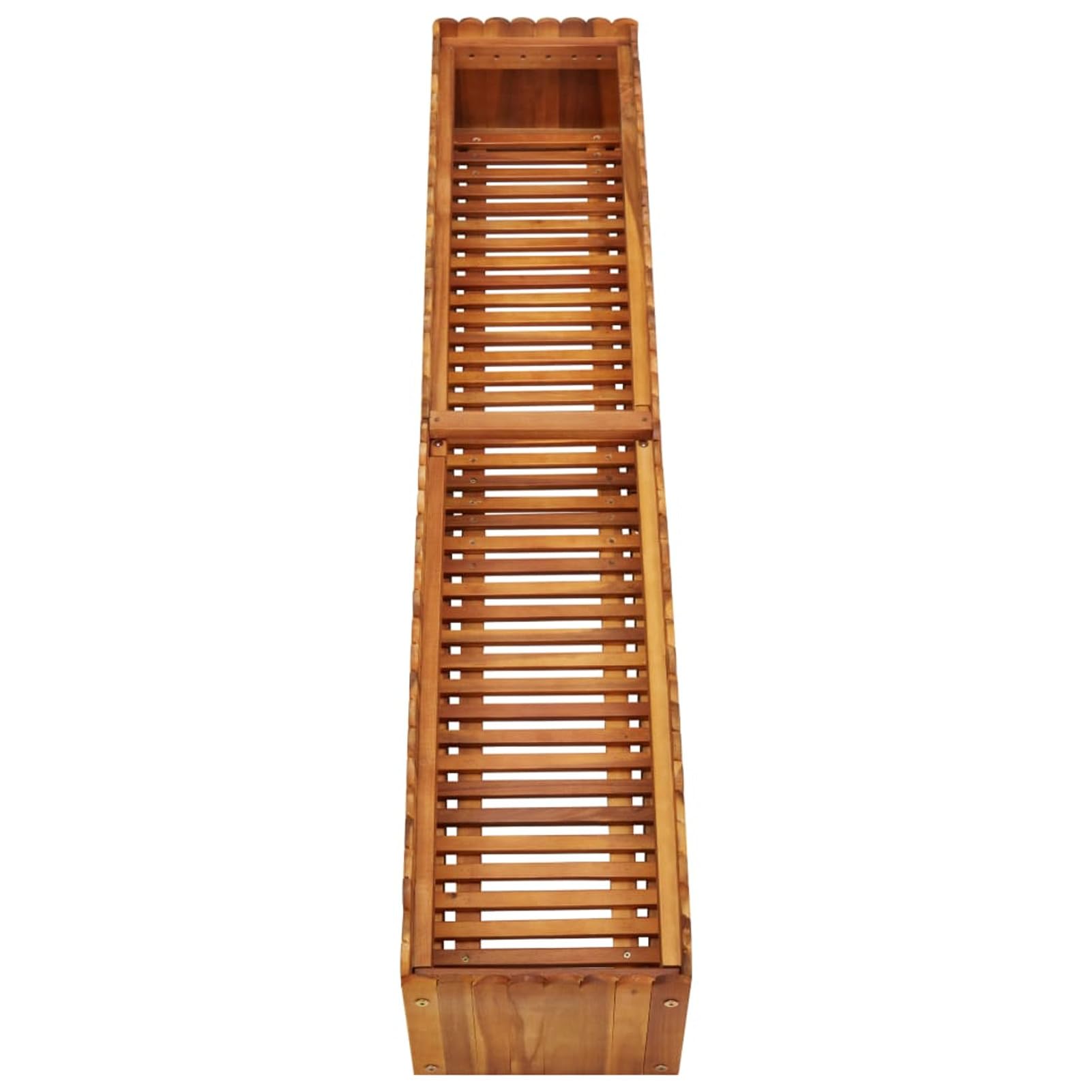 Arriate, Mesa De Cultivo, Huerto Domestico, Cultivo De Plantas Aromaticas, Arriate De Jardín, de Madera Maciza de Acacia 150x30x25 cm