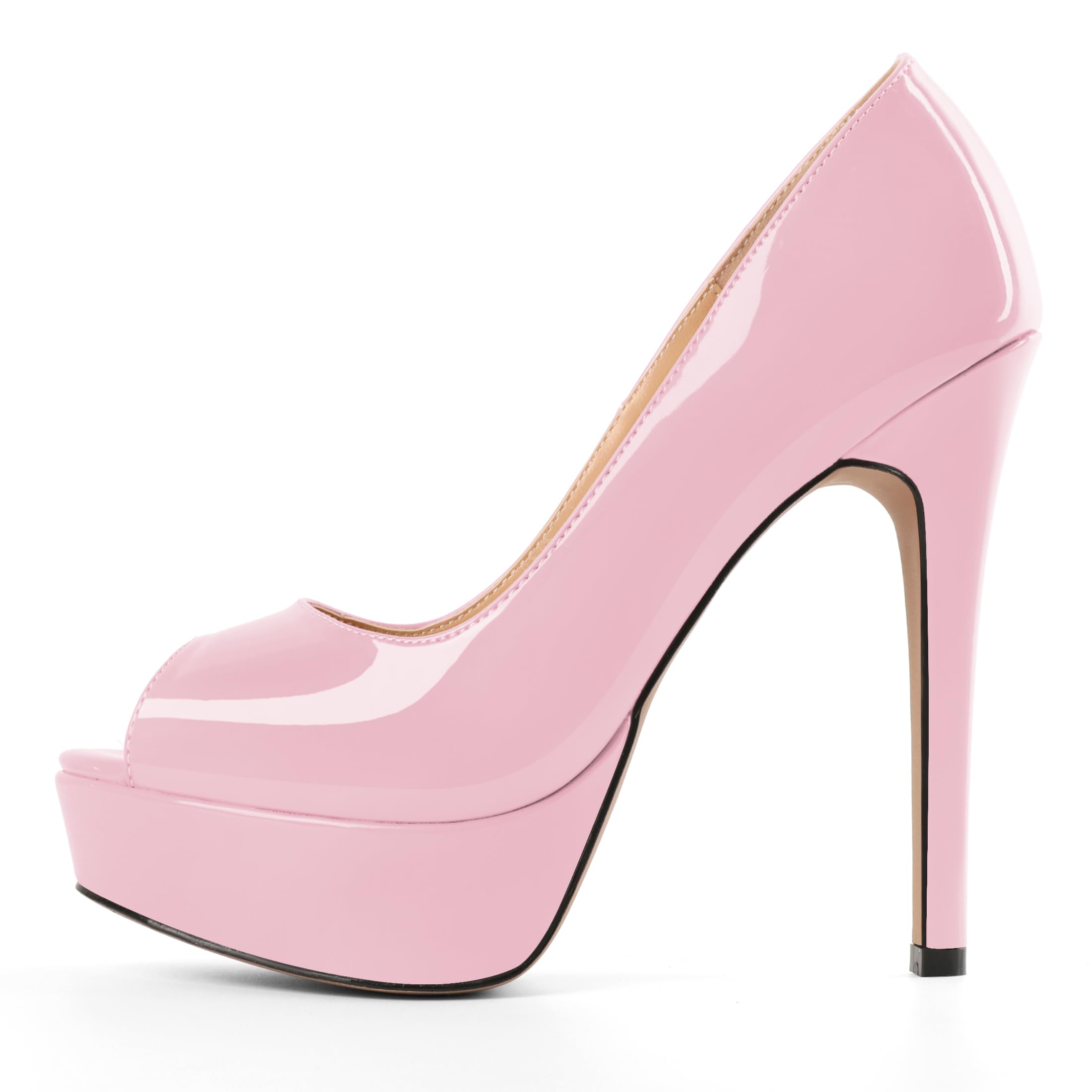 Mettesally Women's Peep Toe Platform Sandals Stiletto Heel Open Toe Pumps Party Dress Shoes