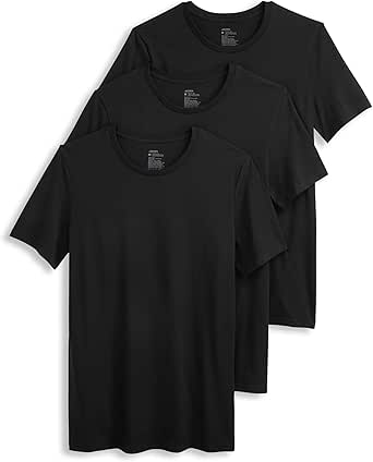 Jockey Men's Undershirt Cotton Stretch Crew Neck Undershirt - 3 Pack at
