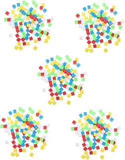 TOYANDONA 1000 Peças Brinquedos De Contagem Geométrica Manipulativos Para Cubos De Contagem Pré-Escolar Blocos De Contagem Para Matemática Material Escolar Em Casa Cubos Manipulativos De