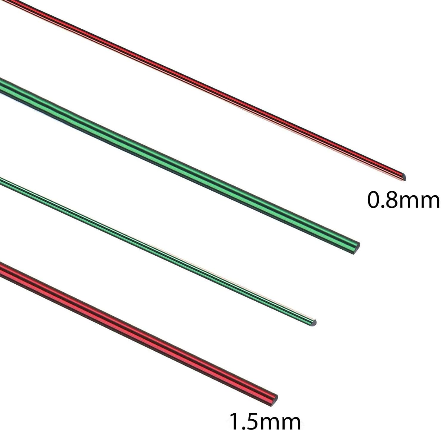 24 Rolls Colored Wire Crafts Aluminum, Bendable Flexible Metal Craft Wire for DIY Jewelry Art Beading Jewelry Making, 15 Gauge and 20 Gauge - Image 3