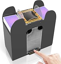 Automatic Card Shuffler 6 Deck,Battery-Operated Electric UNO Poker Shuffler,Playing Card Shuffler for Home Card Game,Travel