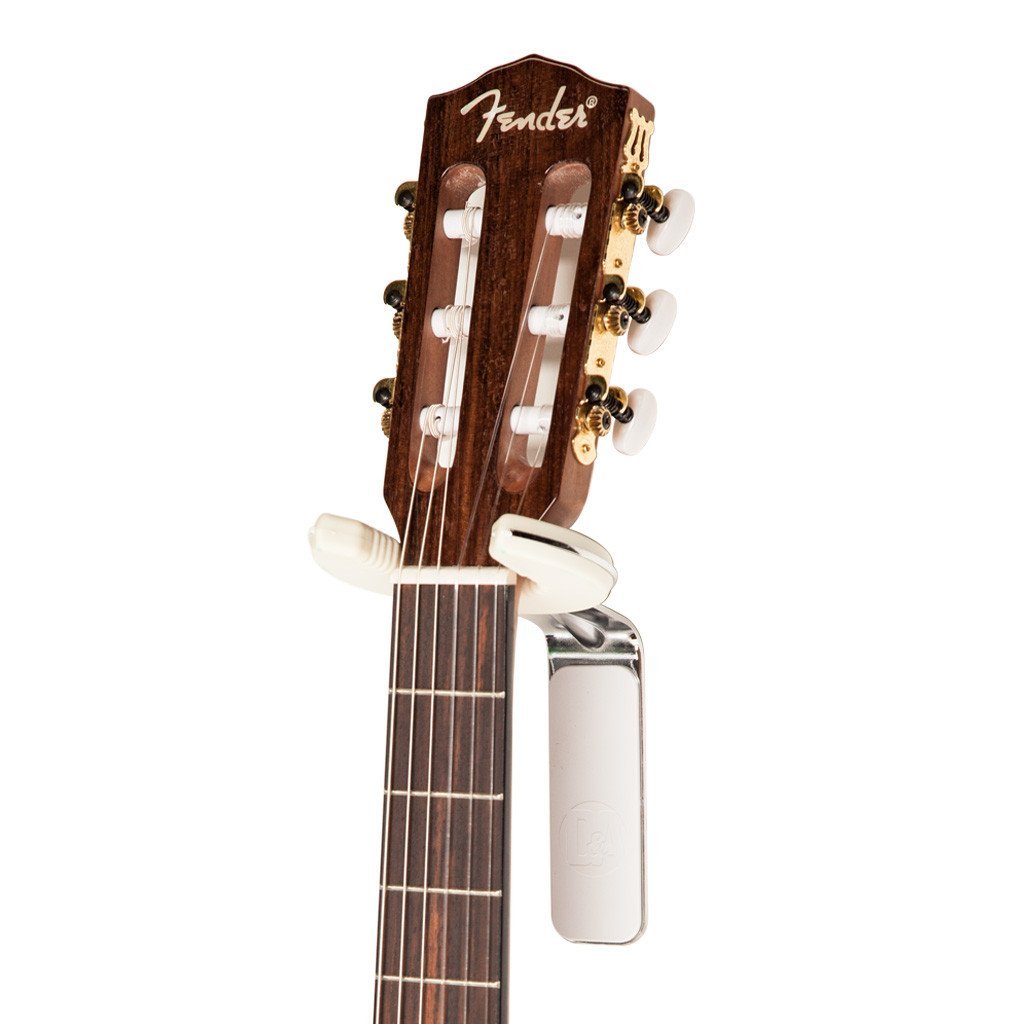 D&A Guitar Gear IMPUGNATURA: il supporto da parete professionale più robusto al mondo, struttura in metallo, gancio regolabile per elettrico, acustico, basso, facile da installare in qualsiasi parete,