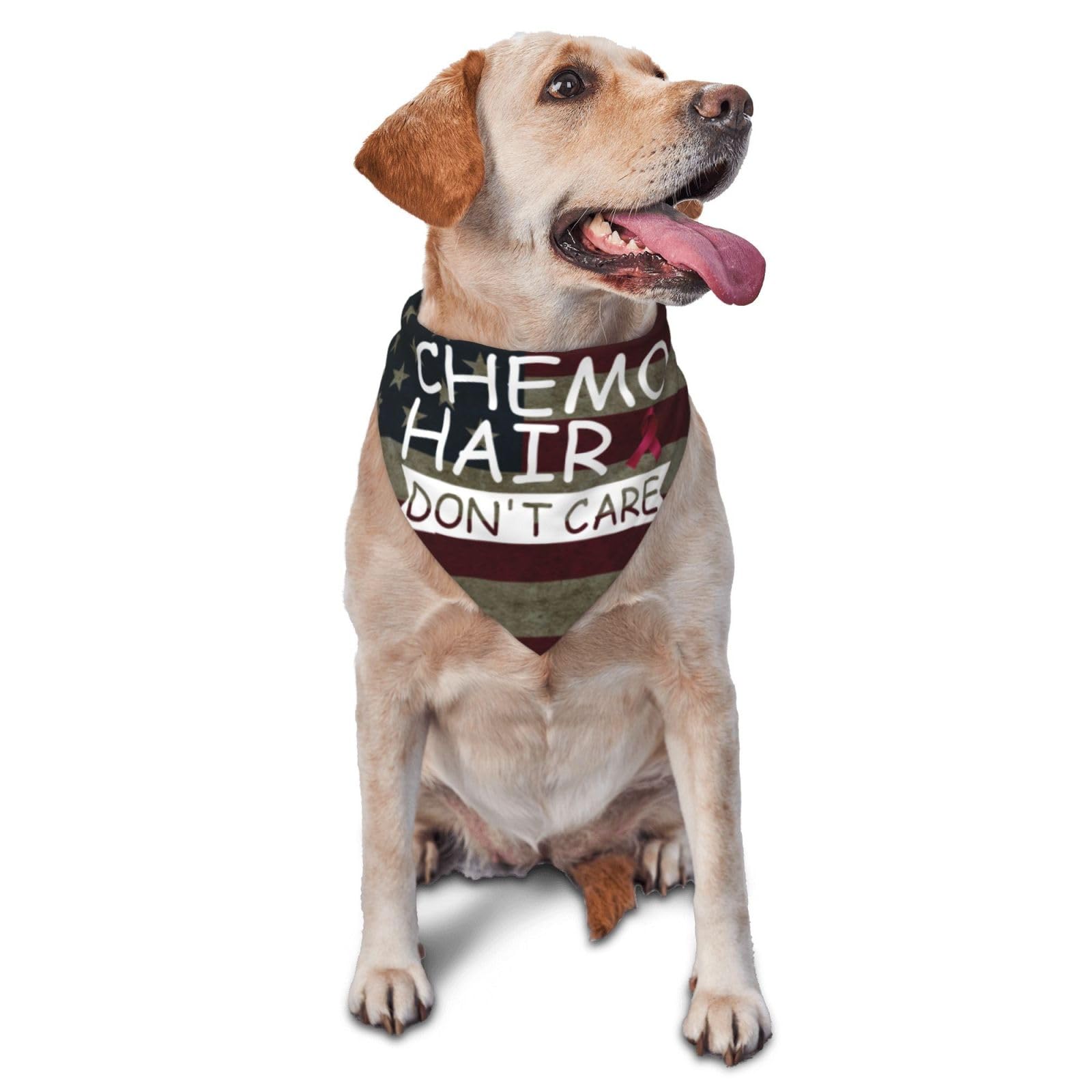 Chemo Hair Don't Care Multiple Myeloma Dog Scarf Pet Bandana Cat Pet Bibs