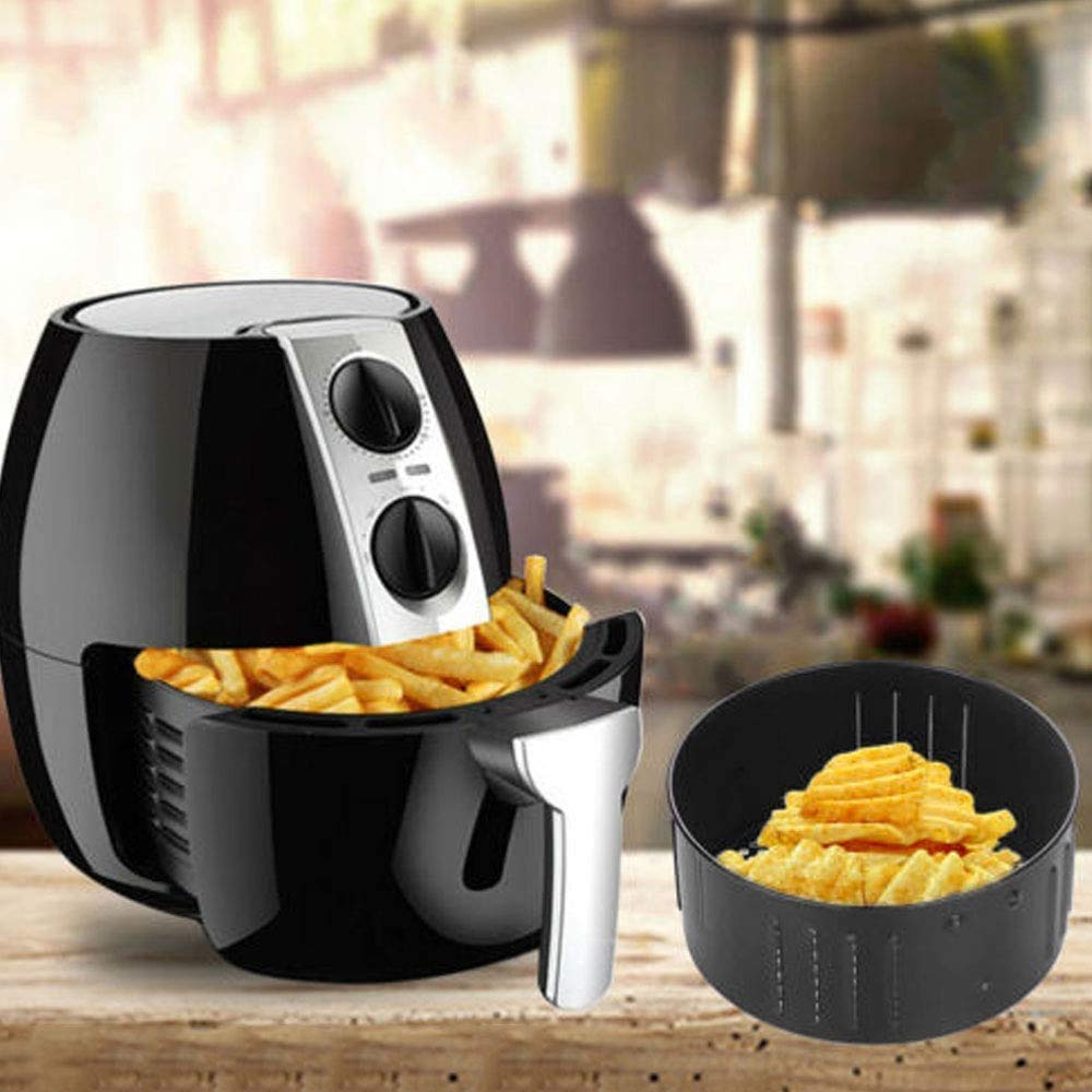 Cestello Rotondo Per Friggitrice Ad Aria, Ricambio Universale Antiaderente Per Frittura, Cesto Per Cibo, Cesto Per Frittura, Cestello Per Dolci, Cestello Di Scarico, Accessori Per Friggitrice Ad Aria,