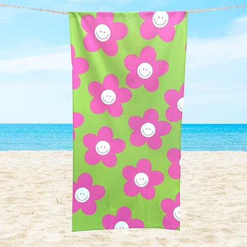 Toalha de Praia e Piscina Adulto Grande Feminina Estampada Personalizada Seca Rapido Viagem Banho 69