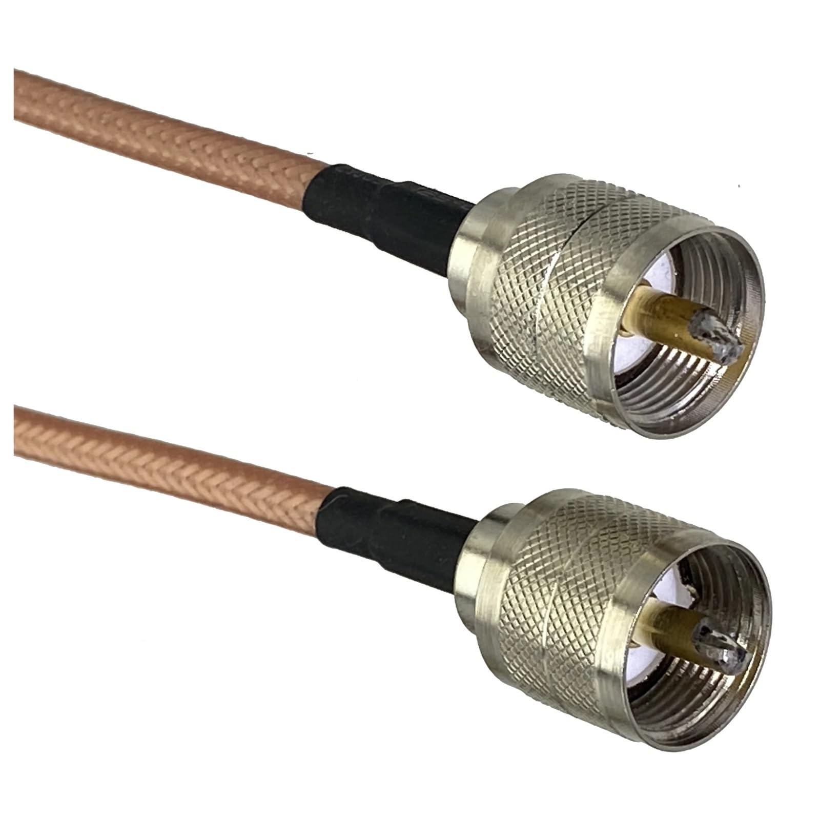 60CM-20M RG142 UHF PL259 Spina maschio al connettore A crimpare Terminale RF Jumper Cavo a treccia(6M)