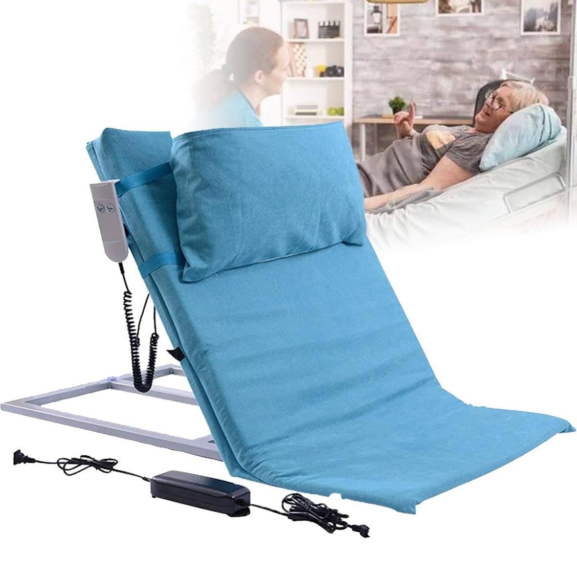 YEHOZZ Portable Medical Pillow Lifter, Lifting Bed Backrest for Elderly, Electric Lifting Bed Backrest for Neck & Lumbar Support, Adjustable Mattress Sit-Up Back Stand Assist