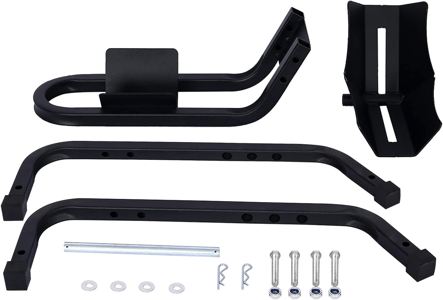 Motorcycle Front Wheel Chock 1200 lb Capacity Dirt Bike Wheel Chock for 17-21 Inch Tires Heavy Duty Motorcycle Wheel Chock with Motorcycle Trailer Mount Option Steel Stand for Garage Transport Black