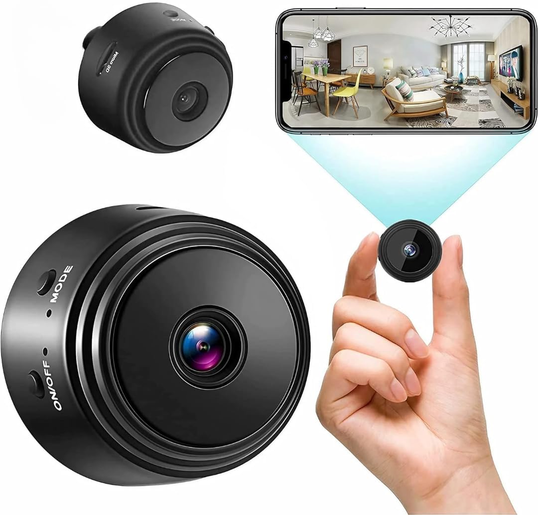 Mini WiFi Camera, 1080P HD Wireless Home Security Cameras, Battery Operated Video Surveillance Cam with Magnetic Back Cover for Baby Monitor Home Indoor Outdoor-image-35