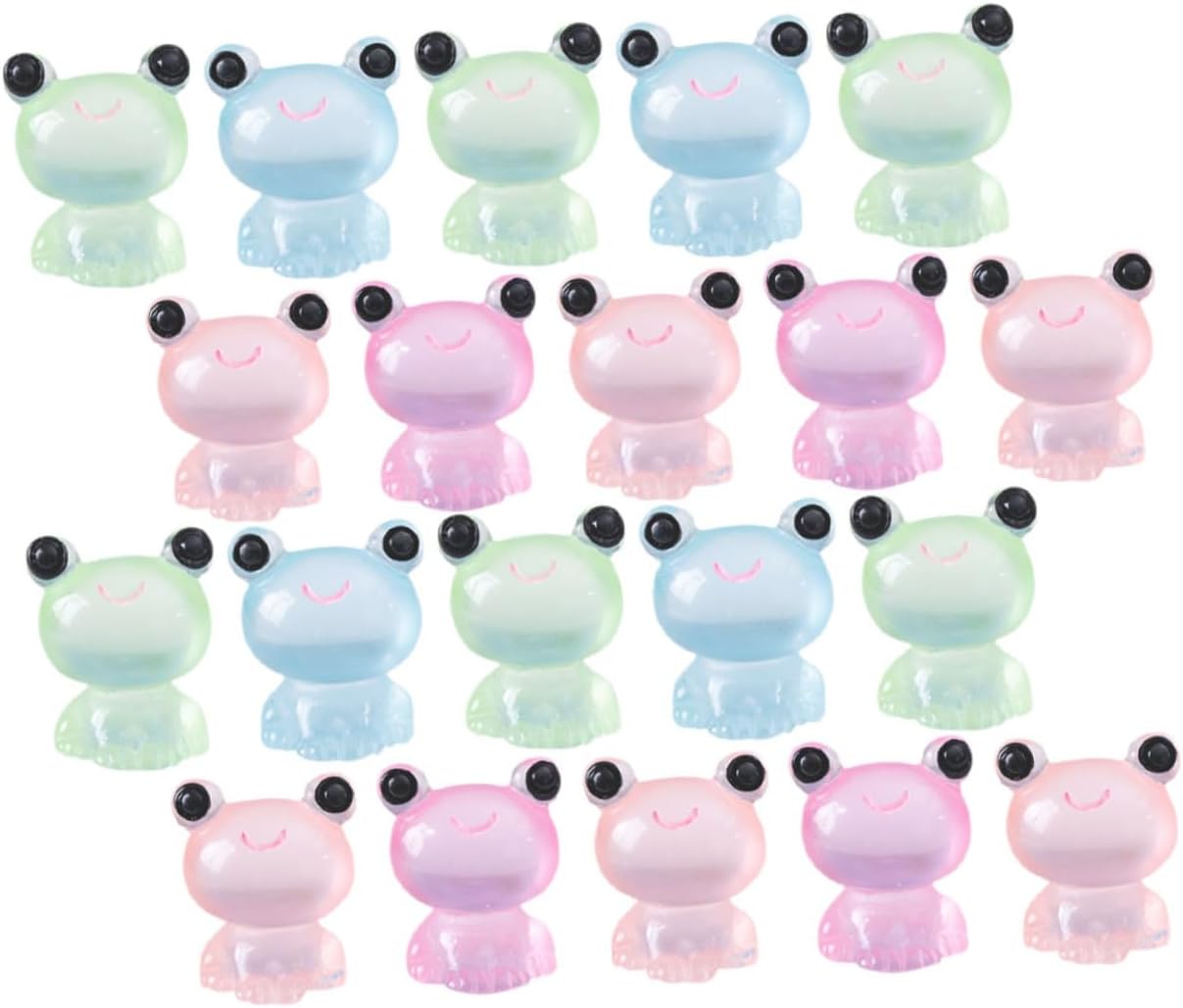BCOATH 40pcs GlowinTheDark Frog Glow in Dark Frogs Fairy