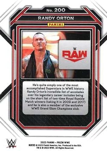 Miniatura 2 de Cartas coleccionables de lucha libre sin procesar de Panini Prizm WWE #200 Randy Orton 2023