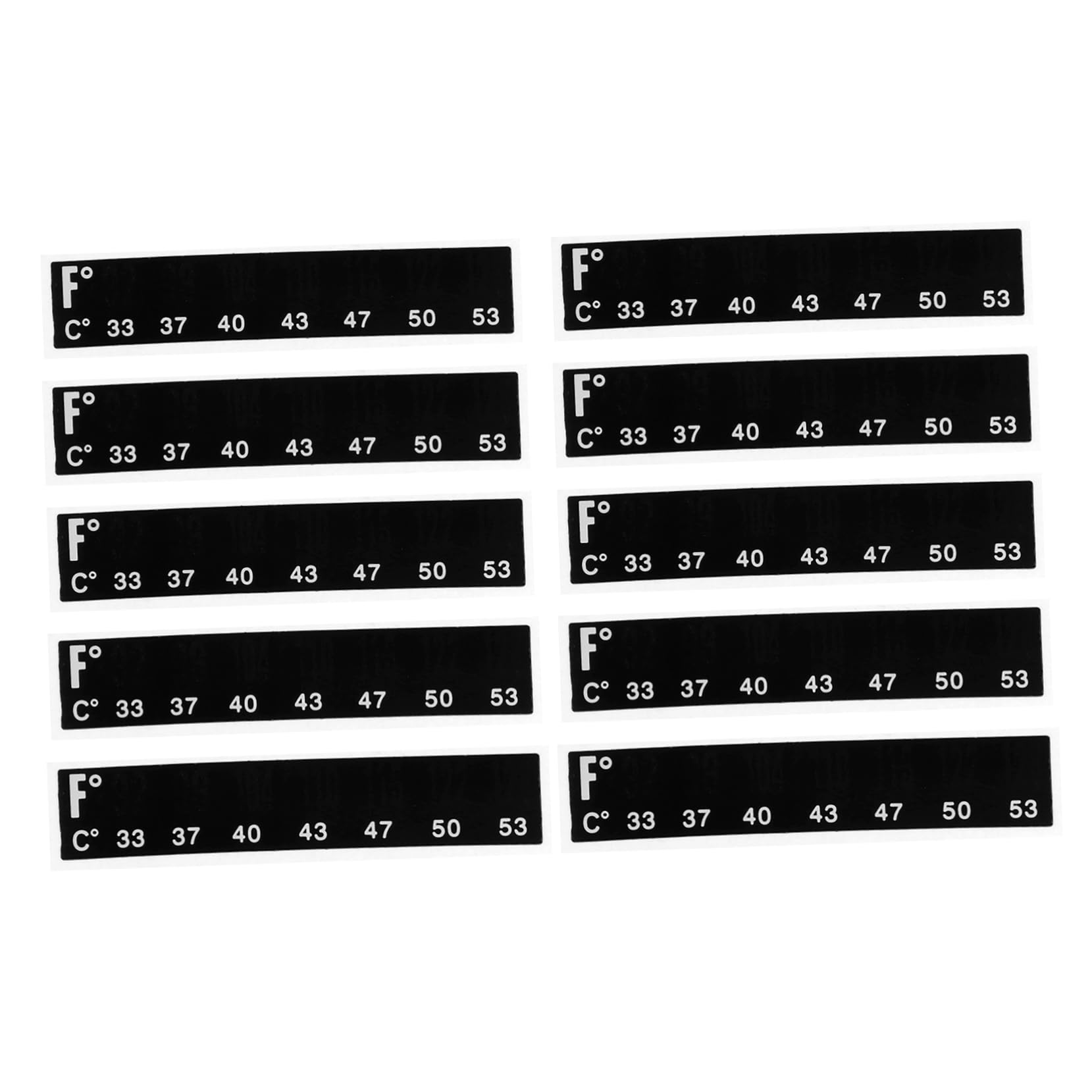 HOMOCONO 10pcs Wine Temperature Adhesive Stickers Digital Thermometer Strip for Fish Tank Home Brewing LCD Display for Accurate Temperature Monitoring