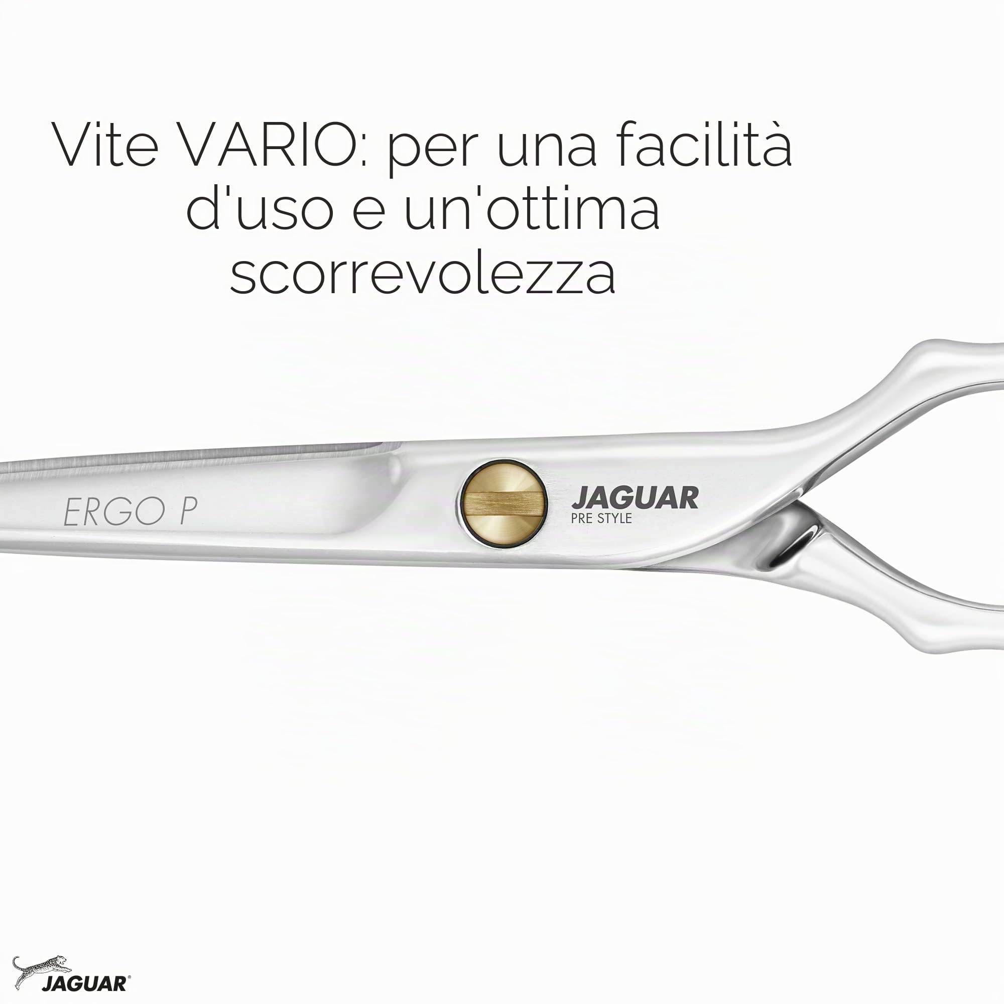 JAGUAR Forbici per capelli PRE STYLE ERGO P 5.0" | Forbici da parrucchiere dal design classico | lucidate | Made in Germany