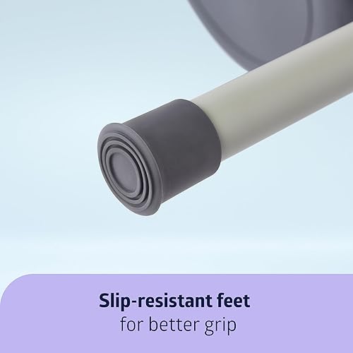 Miniatura 5 de Medline Cómoda de noche ajustable de acero 3 en 1 con protección Microban, inodoro portátil de noche, capacidad de peso de 350 libras, cubo