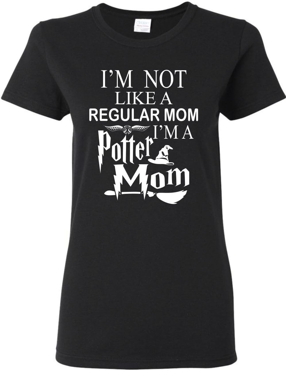 Cute I'm Not Like a Regular Mom I'm a Potter Mom T-Shirt - Black