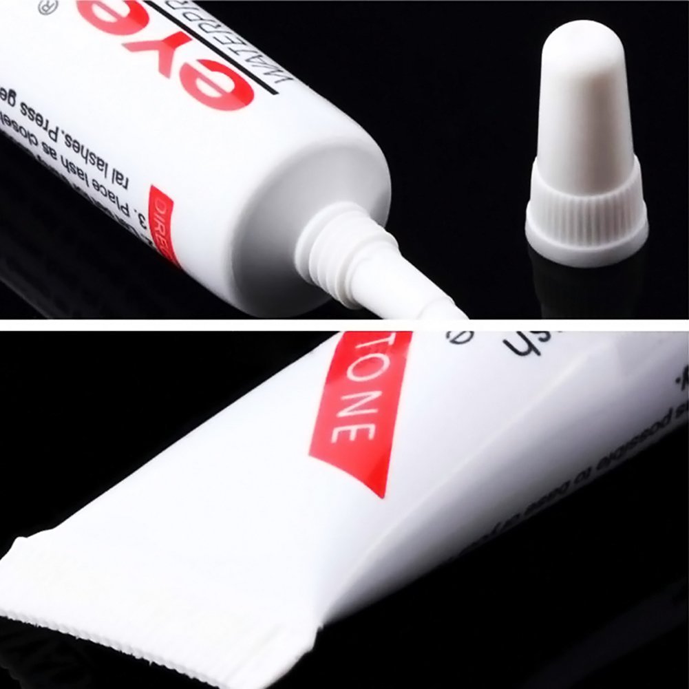 TOOGOO(R) Waterproof False Eyelashes Makeup Glue Eyelash Adhesive Dark black