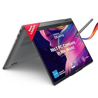 Lenovo Ideapad 5 2-in-1 13th Gen Intel Core i5-13420H (16GB RAM/512GB SSD/Windows 11/Office Home 2024/WUXGA IPS/14 (35.5cm)/Touchscreen 2-in-1/3Mon.Game Pass/Grey/1.6kg), 83KX0059IN Laptop