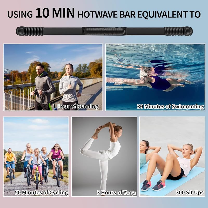 Image of Chest Expander Arm Strength Machine - Elastic Strength Twister Bar for Home Exercise - Ideal for Power Stretching, Resistance Training, Flexibility & Full Body Conditioning (1 Pcs)