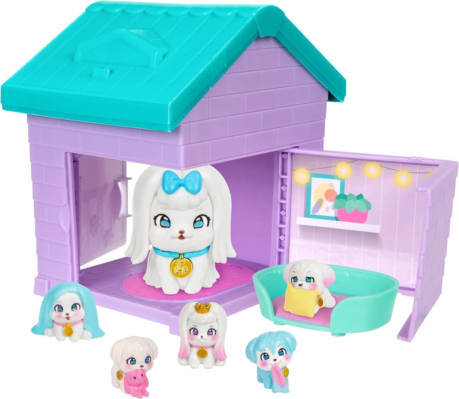 Ultimate Little Live Mama Surprise Bundle: Husky & Maltese Families – 2 Houses, 2 Adoption Crates & Bonus Squishies – 80+ Puppy Reveals – Sibling Gift Set, Ages 5+