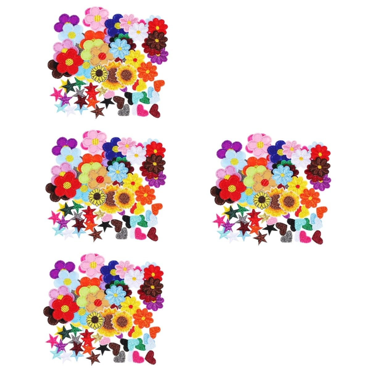 Angoily 4 Set Toppe Adesive E Stelle Toppe Ricamate Per Abbigliamento Applicazioni Decorativa Per Riparazioni E Decorazioni Vestiti E Accessori 71 Pezzi*4