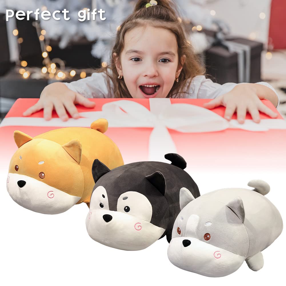 Peluche Shiba Inu Kawaii - Oreiller Chien Câlin Doux 40/60cm, Parfait Pour Enfants Et Adultes