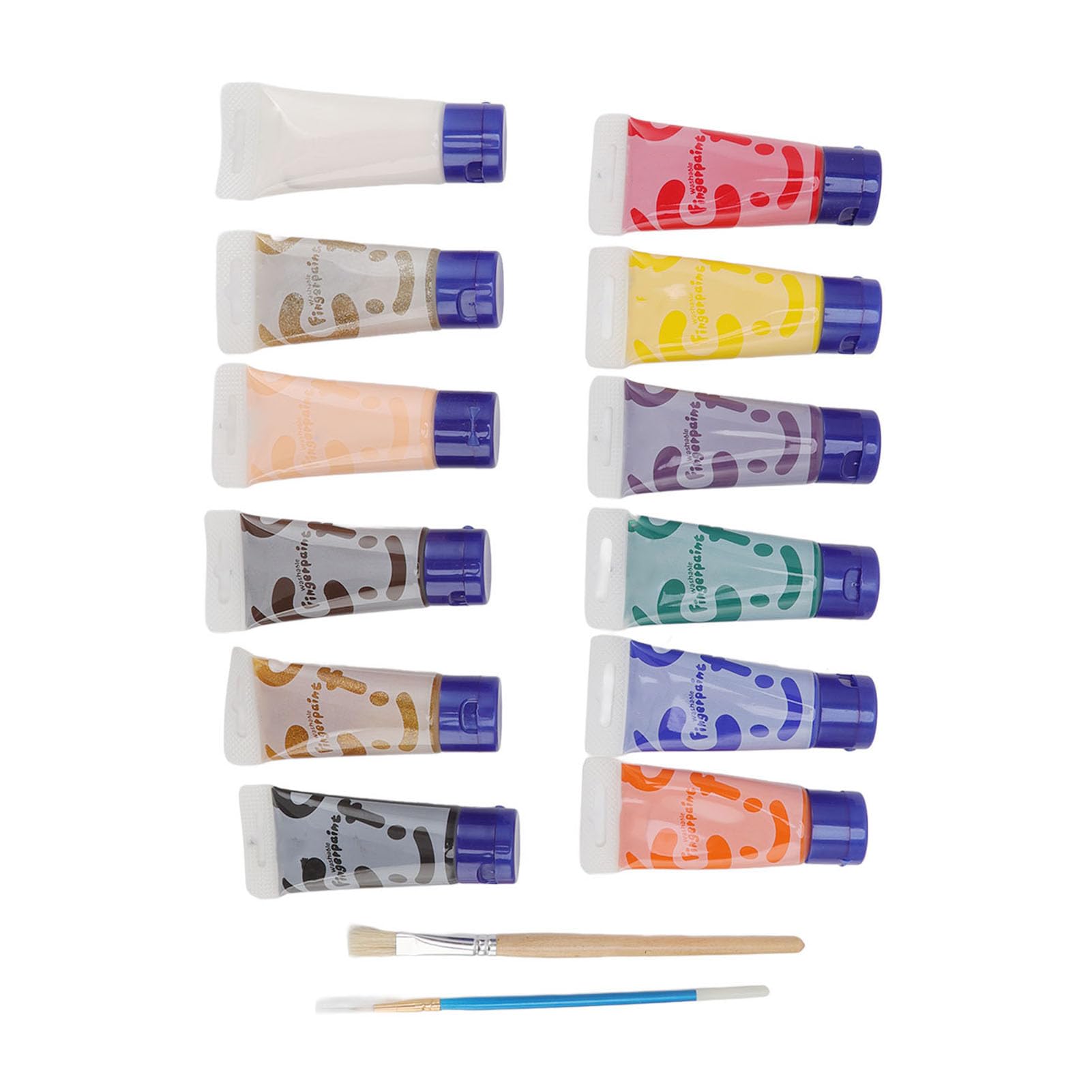 Kit per pittura con le dita Set per pittura con le dita per graffiti lavabili per bambini in 12 colori
