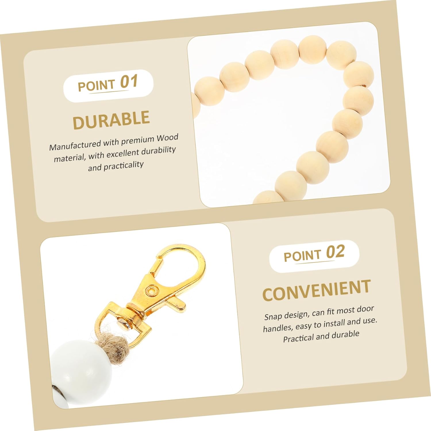 Dog Doorbell Training Rope Puppy Potty Training Bell Beaded Dog Bell Decorative Pet Doorbell Toy