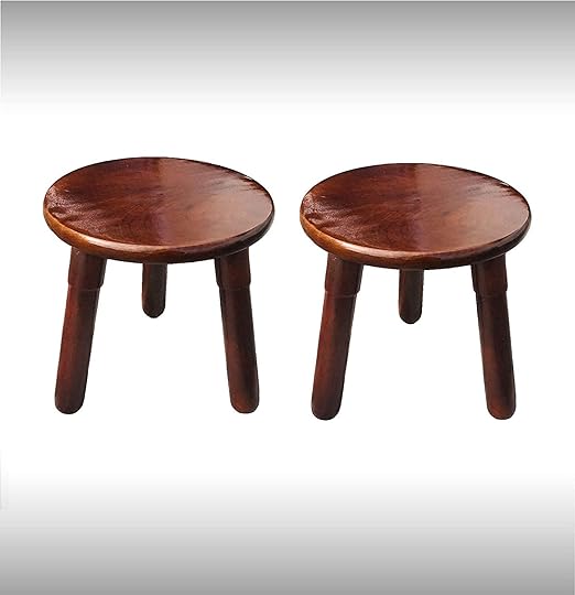 Rize Creations Beautiful Authentic Wood Decorative Natural Brown Round