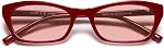 SOJOS Trendy Lunettes de soleil polarisé pour les femmes homme, Rétro 90s Y2K Petit rectangle mince Sunnies SJ2670