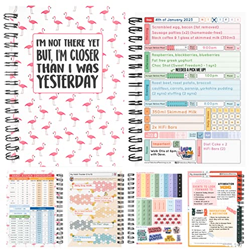 Slimming World - Diario de alimentos compatible con 7 semanas, tarjeta de cuenta atrás con pegatinas 2020 Cover