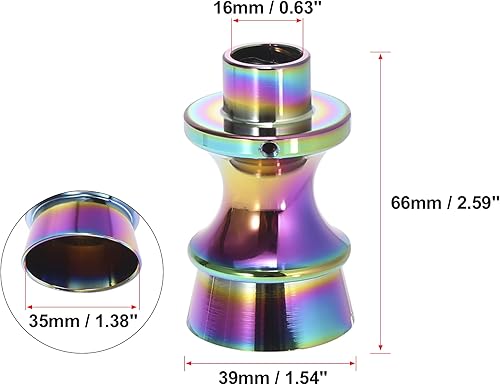 Miniatura 3 de X AUTOHAUX Adaptador manual de perilla de cambio de coche, elevador de bloqueo inverso, multicolor para Subaru BRZ 2013-2020 para Toyota GT86