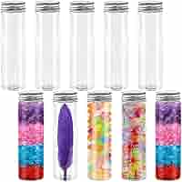 100 Tappi Per Provette In Plastica - Tappi A Vite Ermetici Per Laboratorio