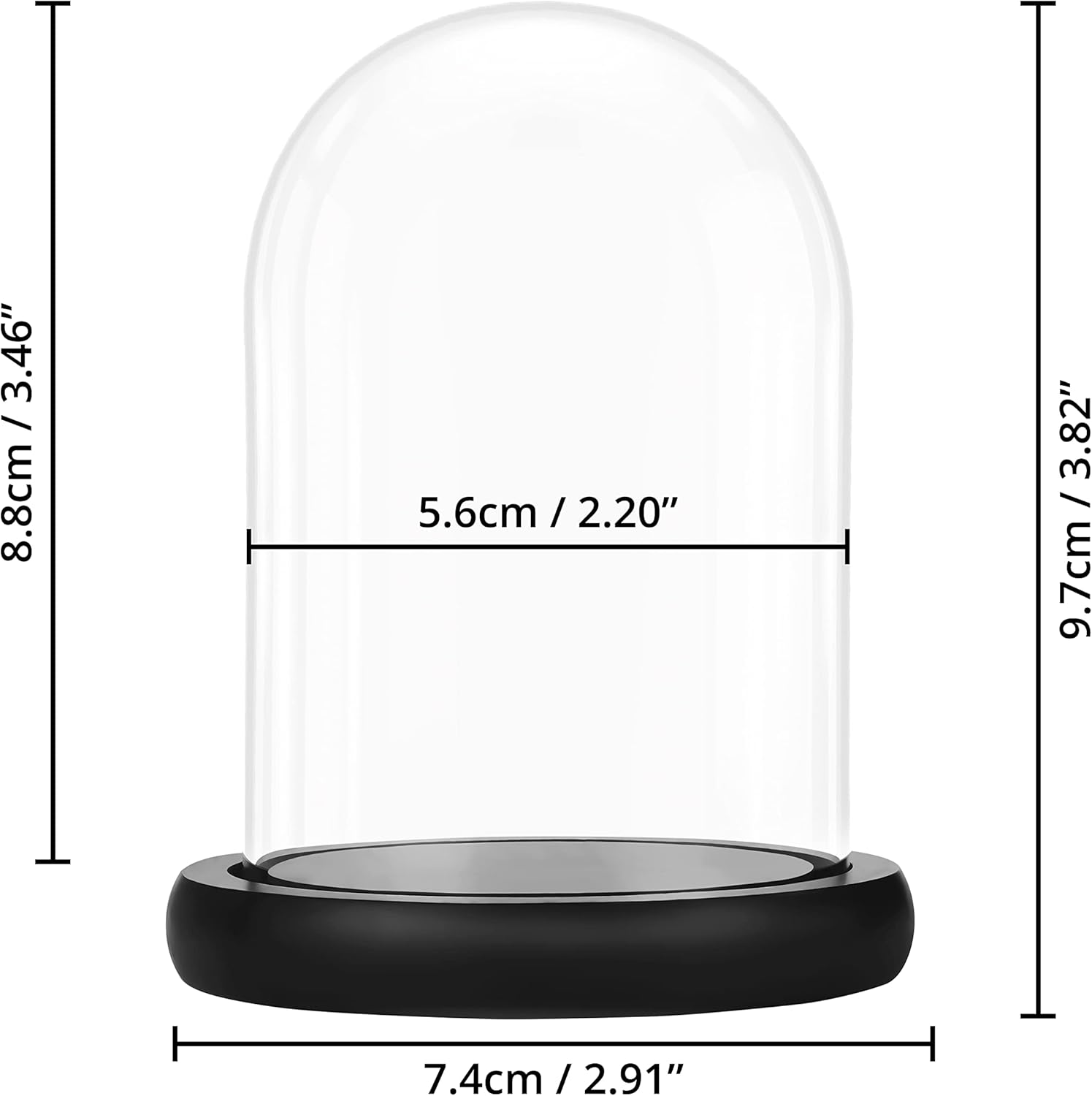 Üvegharang részletei és méretek
