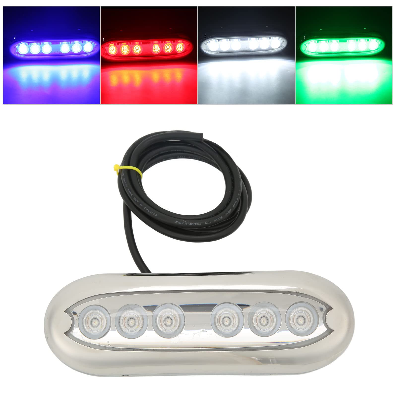 Luz Subacuática para Barco, Rendimiento Impermeable IP68 (RGBW)
