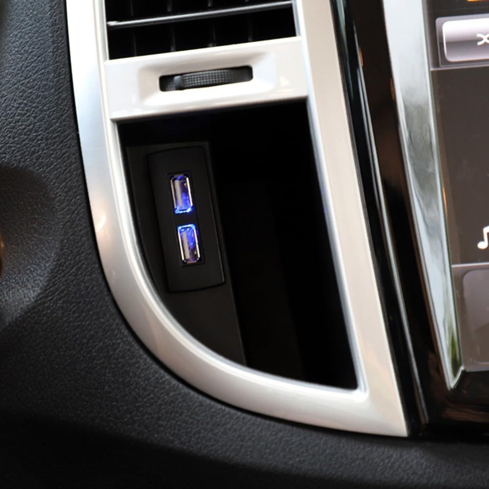 Caricabatteria da auto USB per Mercedes Vito 2016-2020 Center | Console centrale a montaggio diretto, uscita 2,4 A, facile installazione plug-and-play, finitura ABS nera