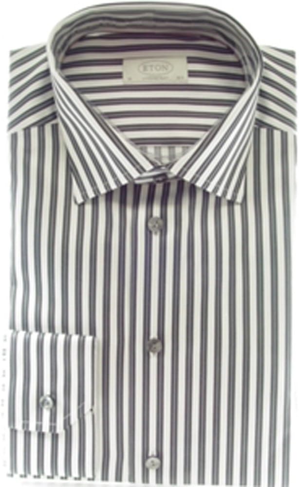 Grey and White Stripes Shirt