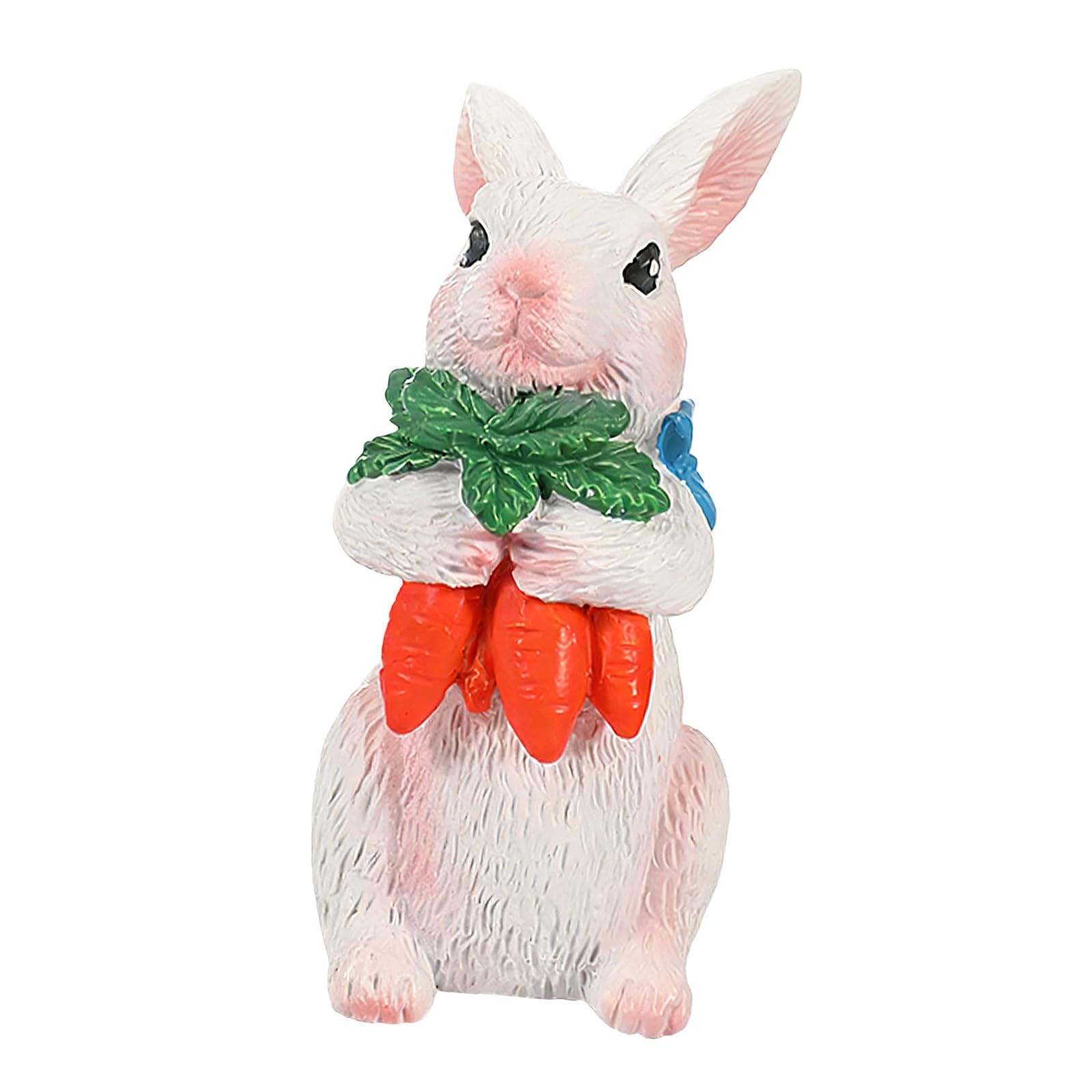 carotoe Handcrafted Resin Easter Hare Statue Perfect for Tabletop Display and Seasonal Festival Decoration Piece Resin Easter Hare Figurine for Holiday Decor and Gifts