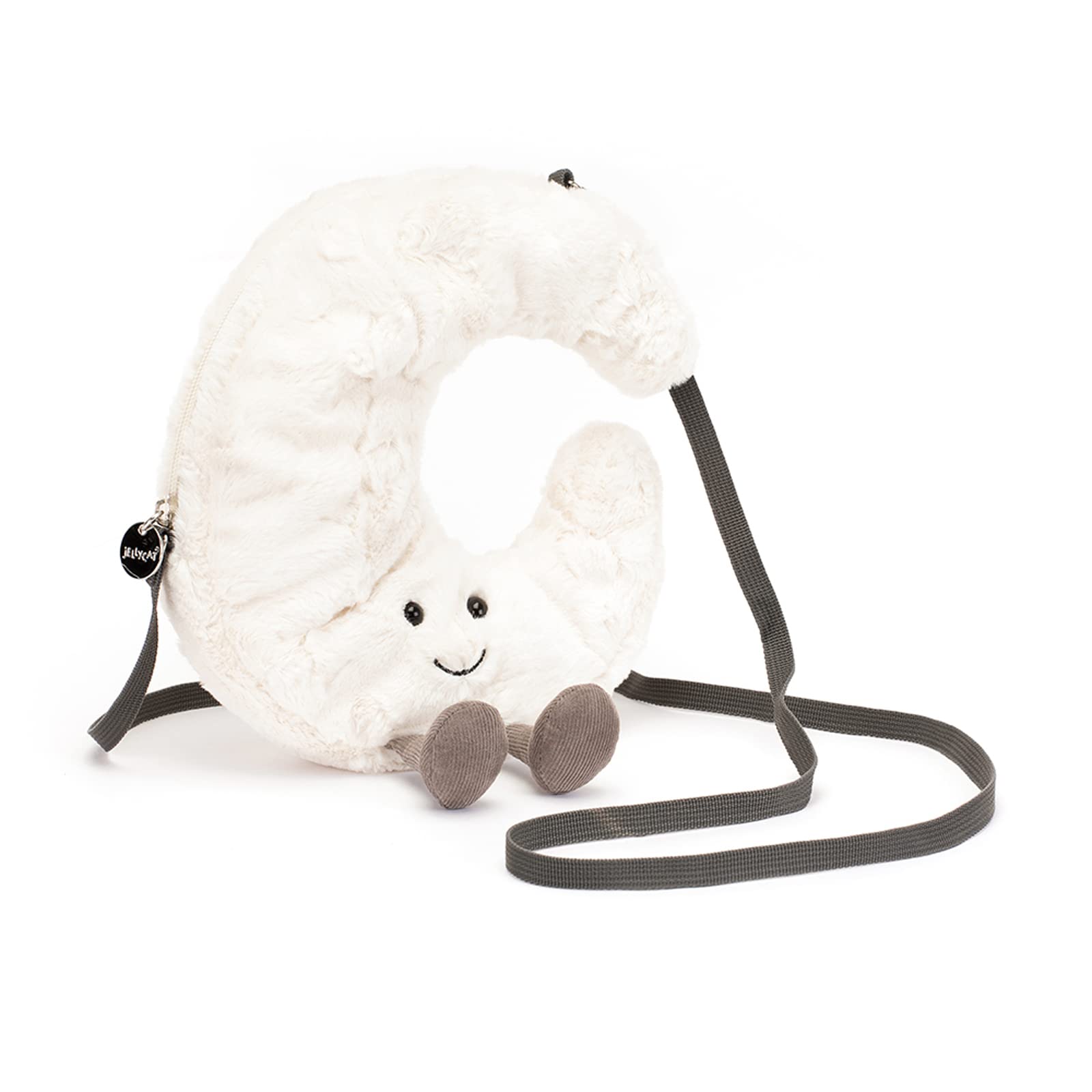 Jellycat Amuseable Moon Bag - L: 6 cm x l: 19 cm x h: 27 cm, Moon Grey, 9.84 x 7.48 x 2.36 inches - Image 3