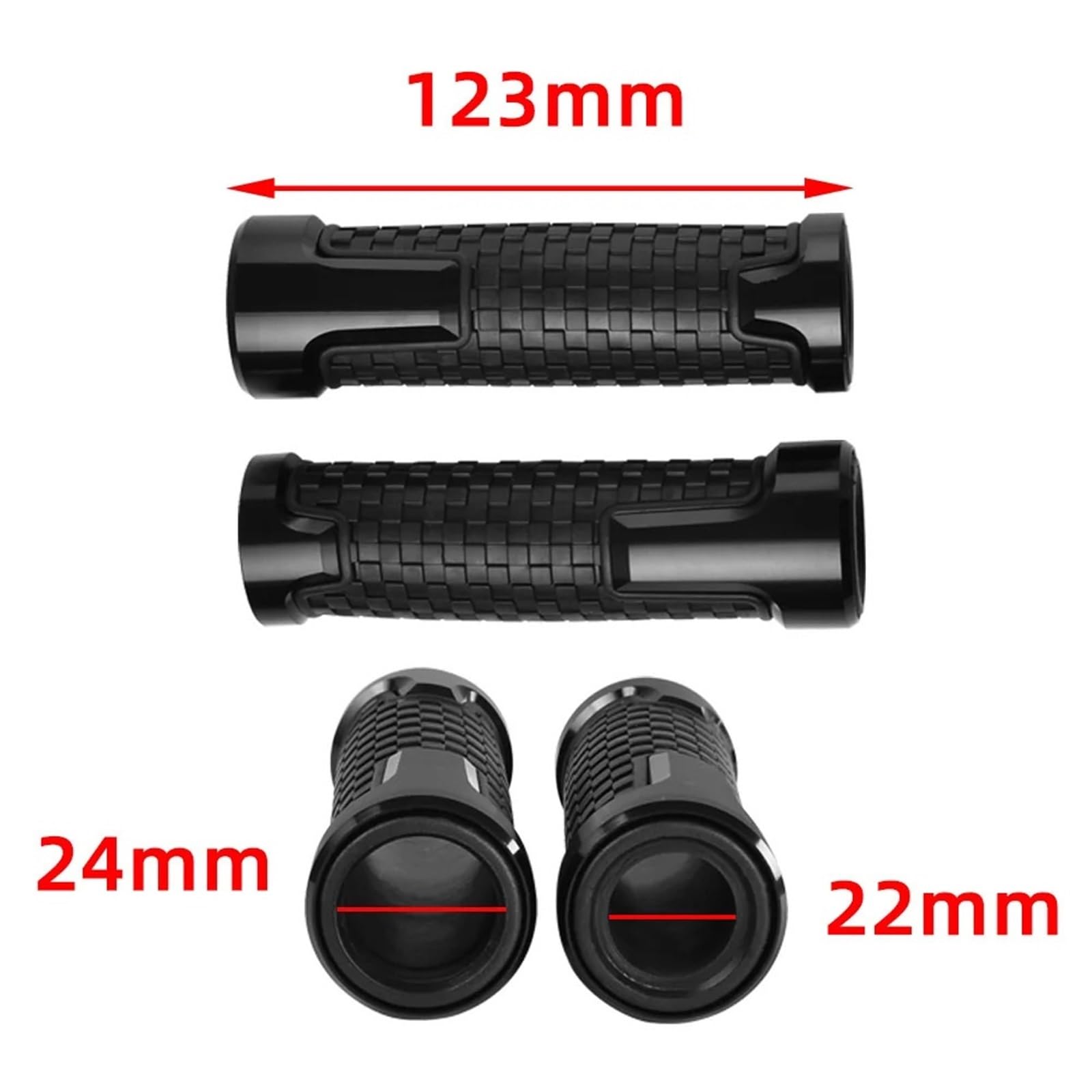 Motorradgriffe Für Kawasaki 650 | 1000 300 250 2008-2024 Lenkergriff Anti-Rutsch-Lenker Motorrad-Handgriffe